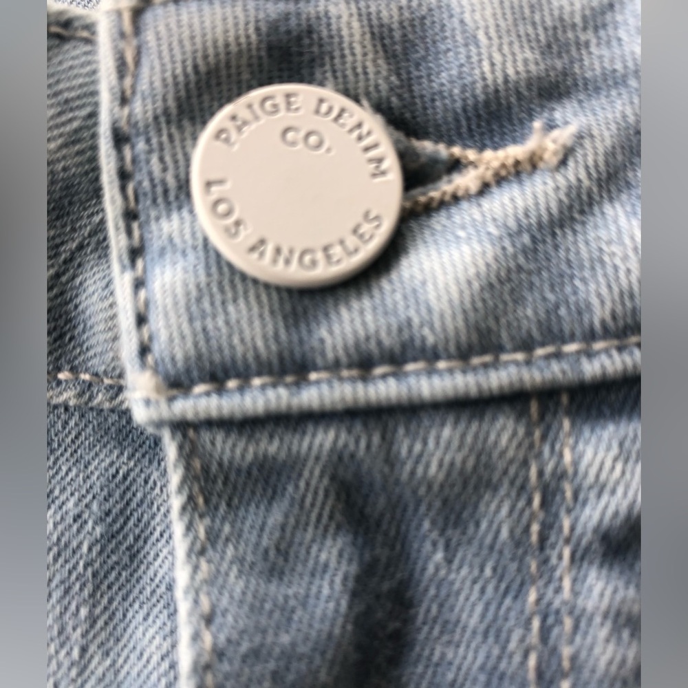 PAIGE - Genesee Crop Jeans Light Wash Hannah + Size 24 - Picture 11 of 14